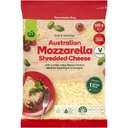 Woolworths Mozzarella Shredded Cheese 500g
