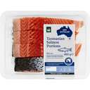 Woolworths Salmon Portions Skin On 4 pack